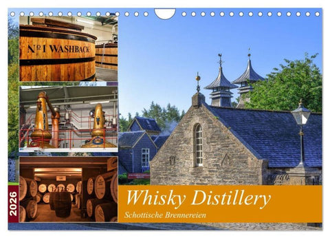 Whisky Distillery - Schottische Brennereien (Wandkalender 2026 DIN A4 quer), CALVENDO Monatskalender