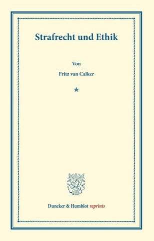 Strafrecht und Ethik.