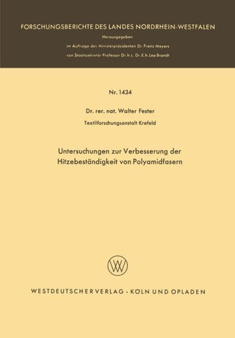 Untersuchungen zur Verbesserung der Hitzebeständigkeit von Polyamidfasern