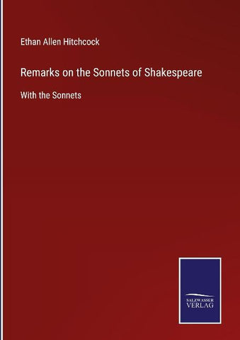 Remarks on the Sonnets of Shakespeare
