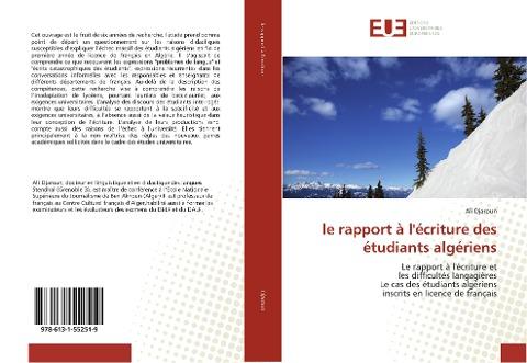 le rapport à l'écriture des étudiants algériens