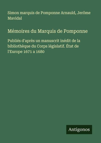Mémoires du Marquis de Pomponne