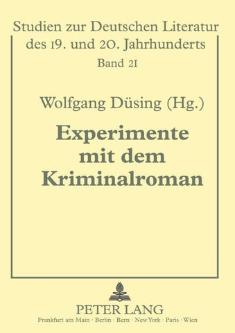 Experimente mit dem Kriminalroman