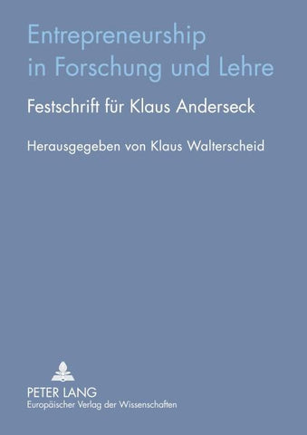 Entrepreneurship in Forschung und Lehre