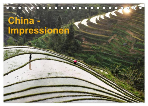 China-Impressionen (Tischkalender 2026 DIN A5 quer), CALVENDO Monatskalender