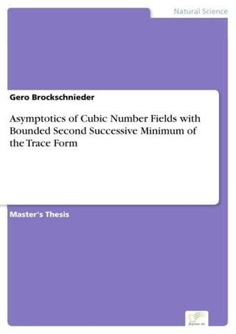 Asymptotics of Cubic Number Fields with Bounded Second Successive Minimum of the Trace Form