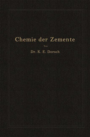 Chemie der Zemente (Chemie der hydraulischen Bindemittel)