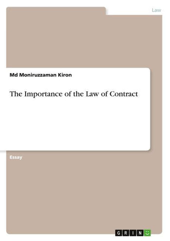 The Importance of the Law of Contract
