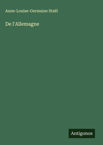 De l'Allemagne