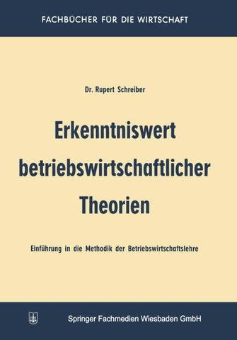 Erkenntniswert betriebswirtschaftlicher Theorien