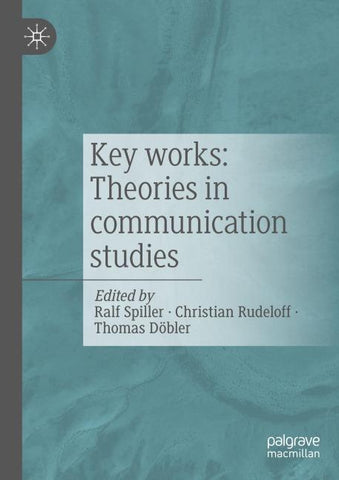 Key works: Theories in communication studies