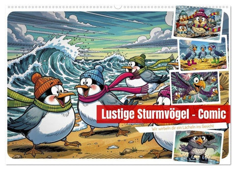 Lustige Sturmvögel - Comic (Wandkalender 2027 DIN A2 quer), CALVENDO Monatskalender