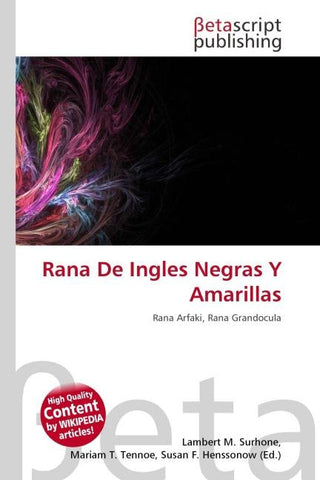 Rana De Ingles Negras Y Amarillas