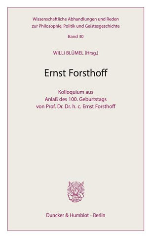 Ernst Forsthoff.
