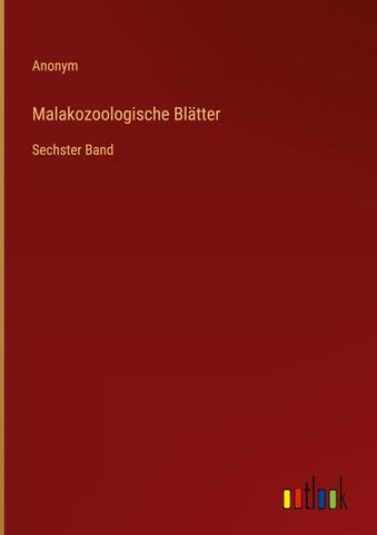 Malakozoologische Blätter