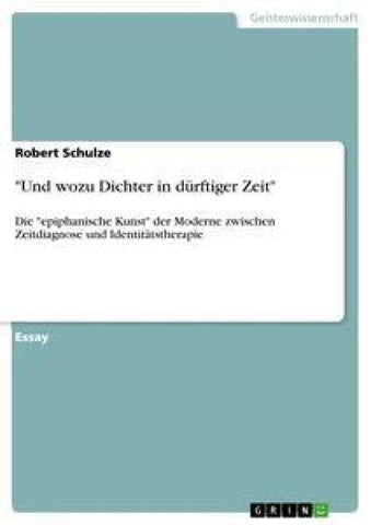 "Und wozu Dichter in dürftiger Zeit"