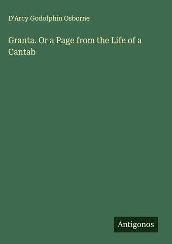 Granta. Or a Page from the Life of a Cantab