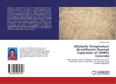 Adiabatic Temperature &Coefficient Thermal Expansion of 20MPa Concrete
