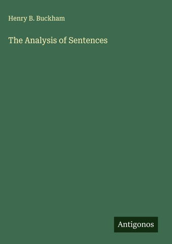 The Analysis of Sentences
