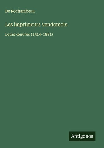 Les imprimeurs vendomois