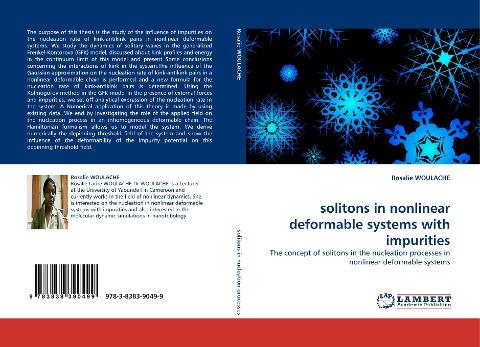 solitons in nonlinear deformable systems with impurities