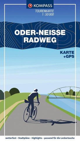 KOMPASS Fahrrad-Tourenkarte Oder-Neiße-Radweg 1:50.000