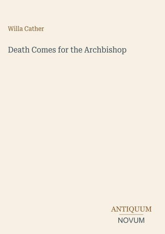 Death Comes for the Archbishop