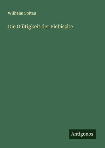 Die Gültigkeit der Plebiszite