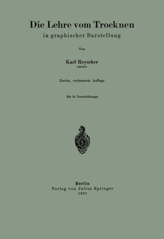 Die Lehre vom Trocknen in graphischer Darstellung
