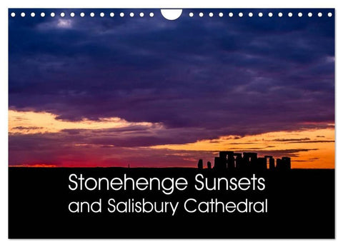 Stonehenge Sunsets & Salisbury Cathedral (Wall Calendar 2026 DIN A4 landscape), CALVENDO 12 Month Wall Calendar
