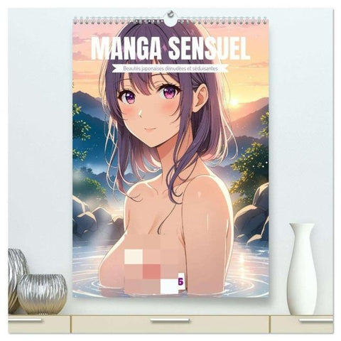 MANGA SENSUEL - Beautés japonaises dénudées et séduisantes (Calendrier mural 2026 DIN A2 horizontal) calendrier de bureau