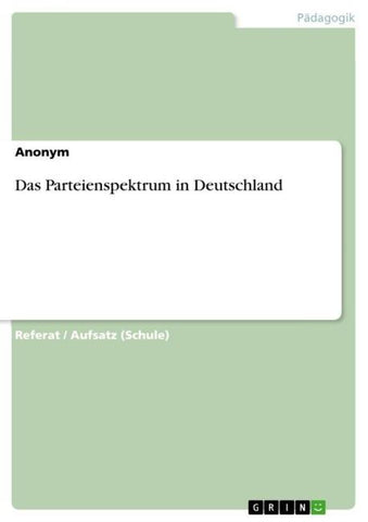 Das Parteienspektrum in Deutschland