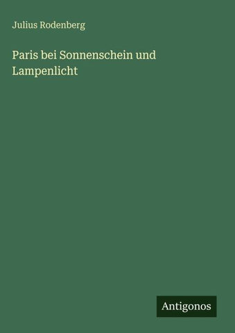 Paris bei Sonnenschein und Lampenlicht