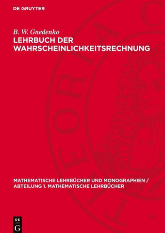 Lehrbuch der Wahrscheinlichkeitsrechnung
