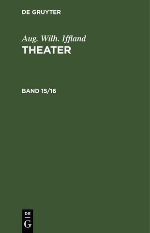 Theater. Band 15/16