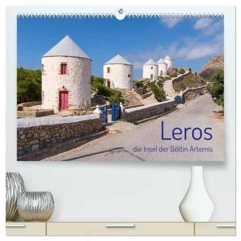 Leros - die Insel der Göttin Artemis (hochwertiger Premium Wandkalender 2026 DIN A2 quer), Kunstdruck in Hochglanz