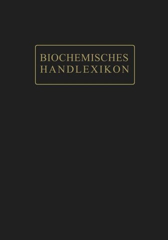 Biochemisches Handlexikon