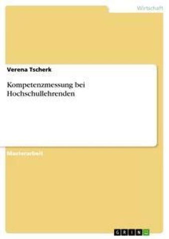 Kompetenzmessung bei Hochschullehrenden