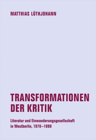 Transformationen der Kritik