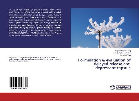 Formulation & evaluation of delayed release anti depressant capsule