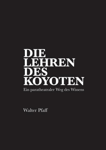 Die Lehren des Kojoten