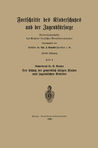 Der Schutz der gewerblich tätigen Kinder und jugendlichen Arbeiter