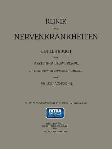 Klinik der Nervenkrankheiten