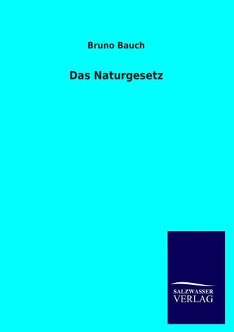 Das Naturgesetz
