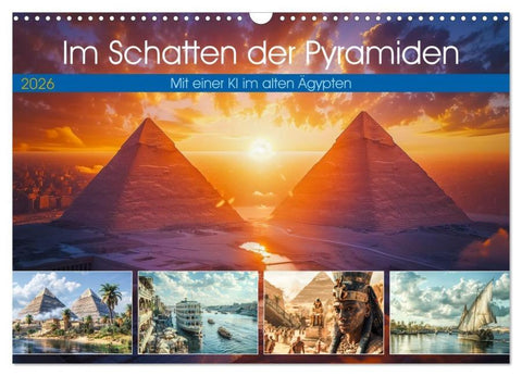 Im Schatten der Pyramiden (Wandkalender 2026 DIN A3 quer), CALVENDO Monatskalender