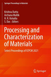 Processing and Characterization of Materials