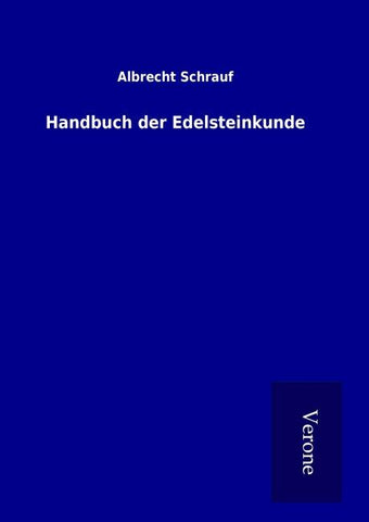 Handbuch der Edelsteinkunde