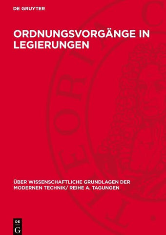 Ordnungsvorgänge in Legierungen