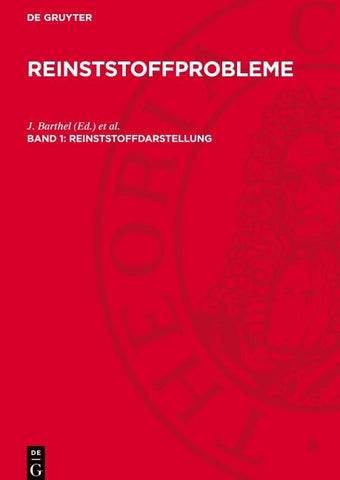 Reinststoffdarstellung