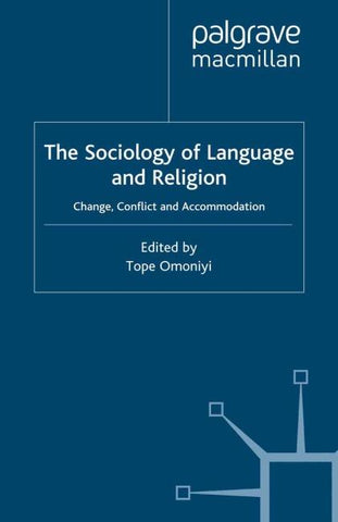 The Sociology of Language and Religion